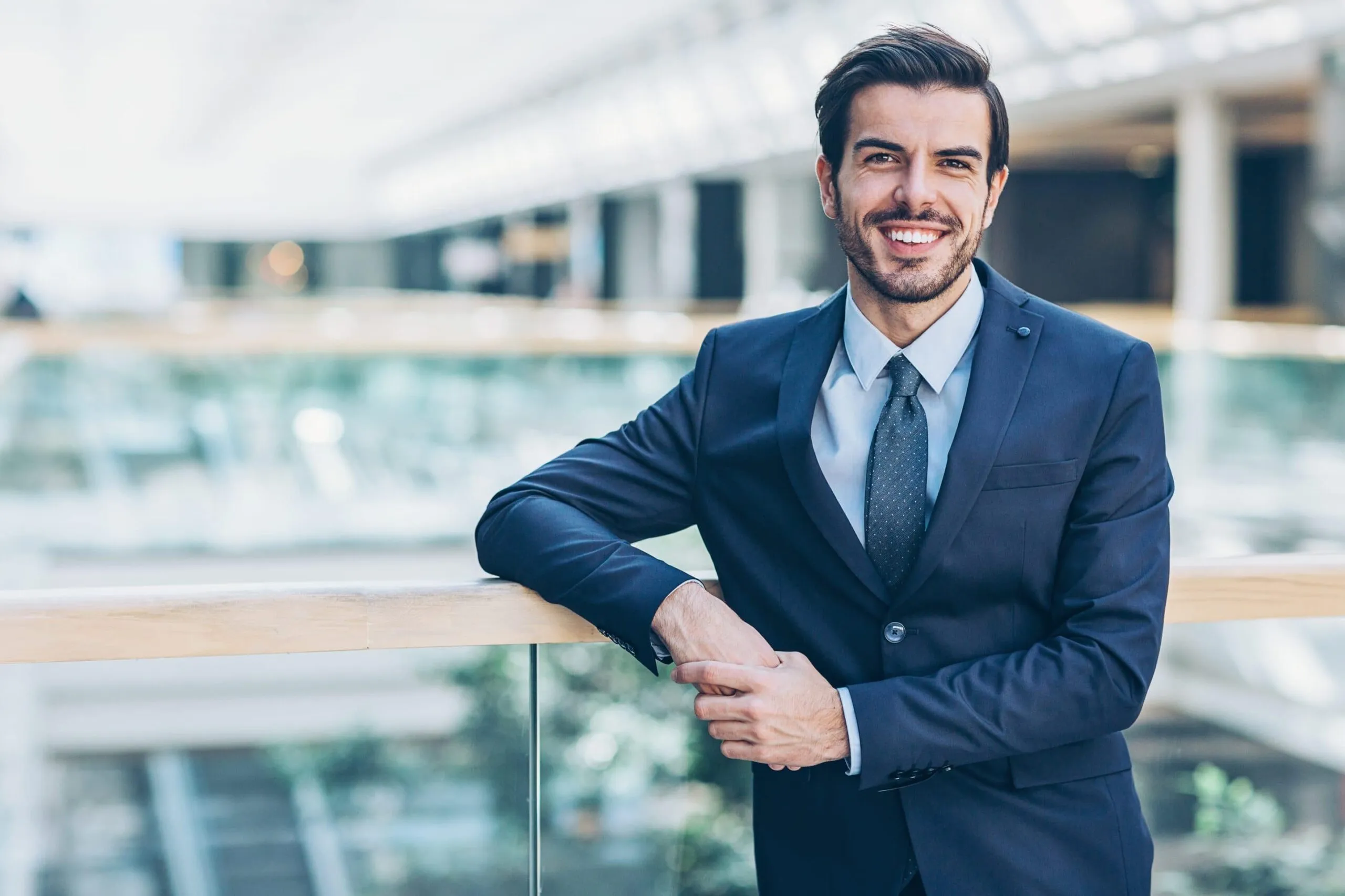 Business professional at a modern office
